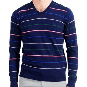 Armani Jeans AJ Mens Striped Cashmere Wool Sweater NWT